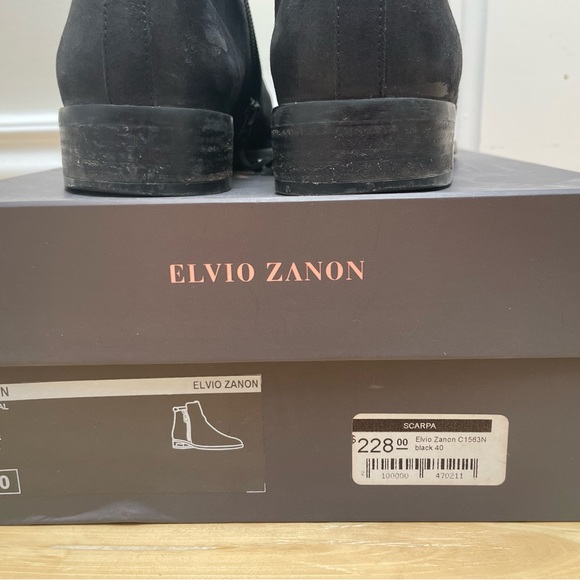 Black Italian leather ankle boots, good grip, size 40 EUR - Picture 4 of 5